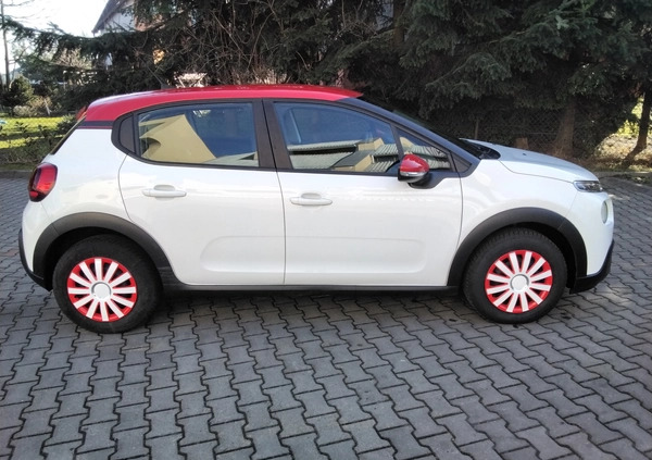 Citroen C3 cena 39900 przebieg: 117000, rok produkcji 2018 z Pińczów małe 137